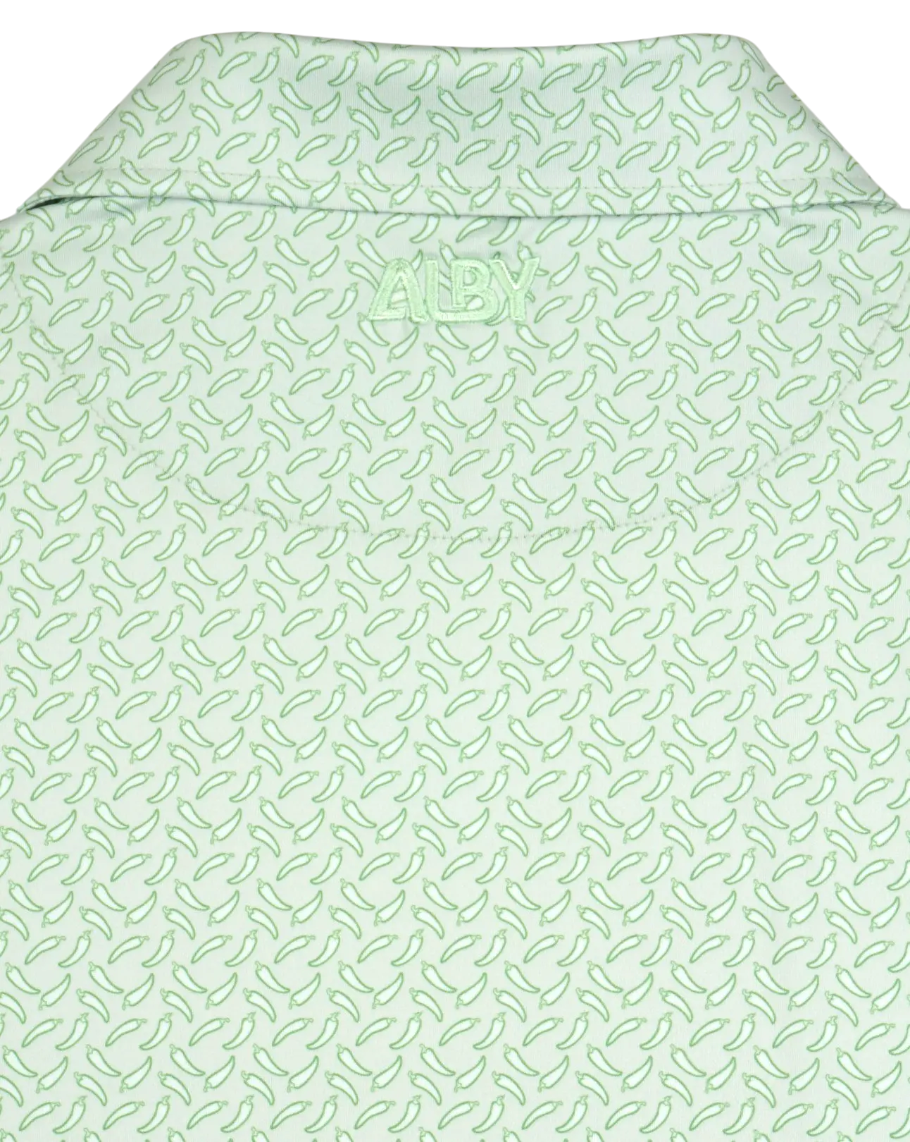 Pepper green athletic fit Fairway Fire golf polo — ALBY