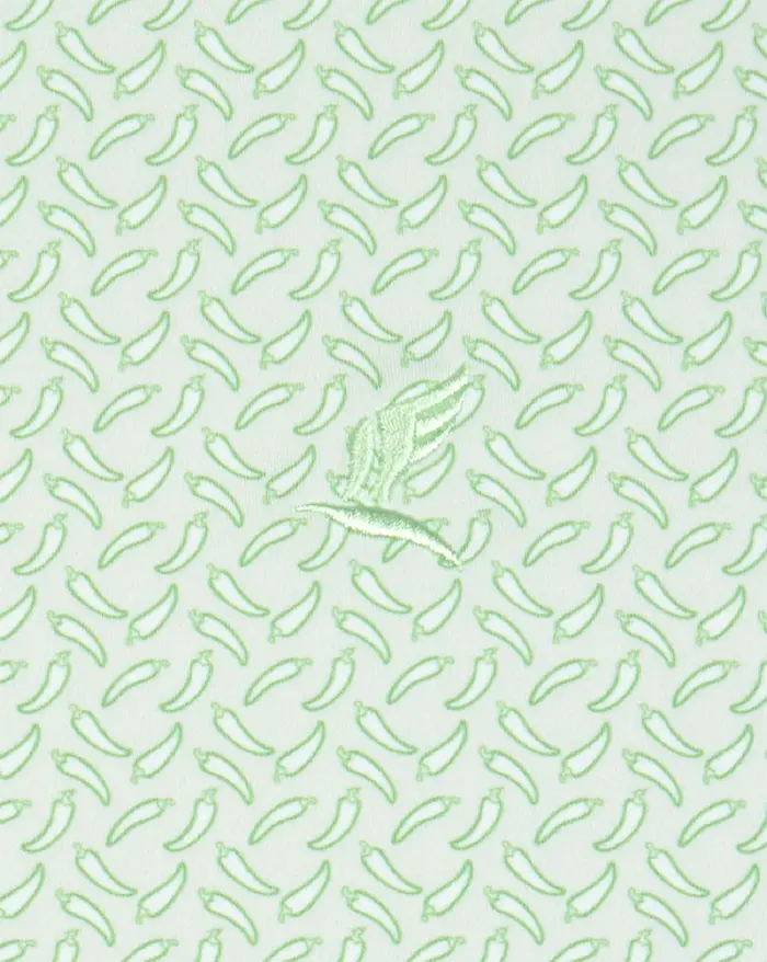 Pepper green athletic fit Fairway Fire golf polo — ALBY