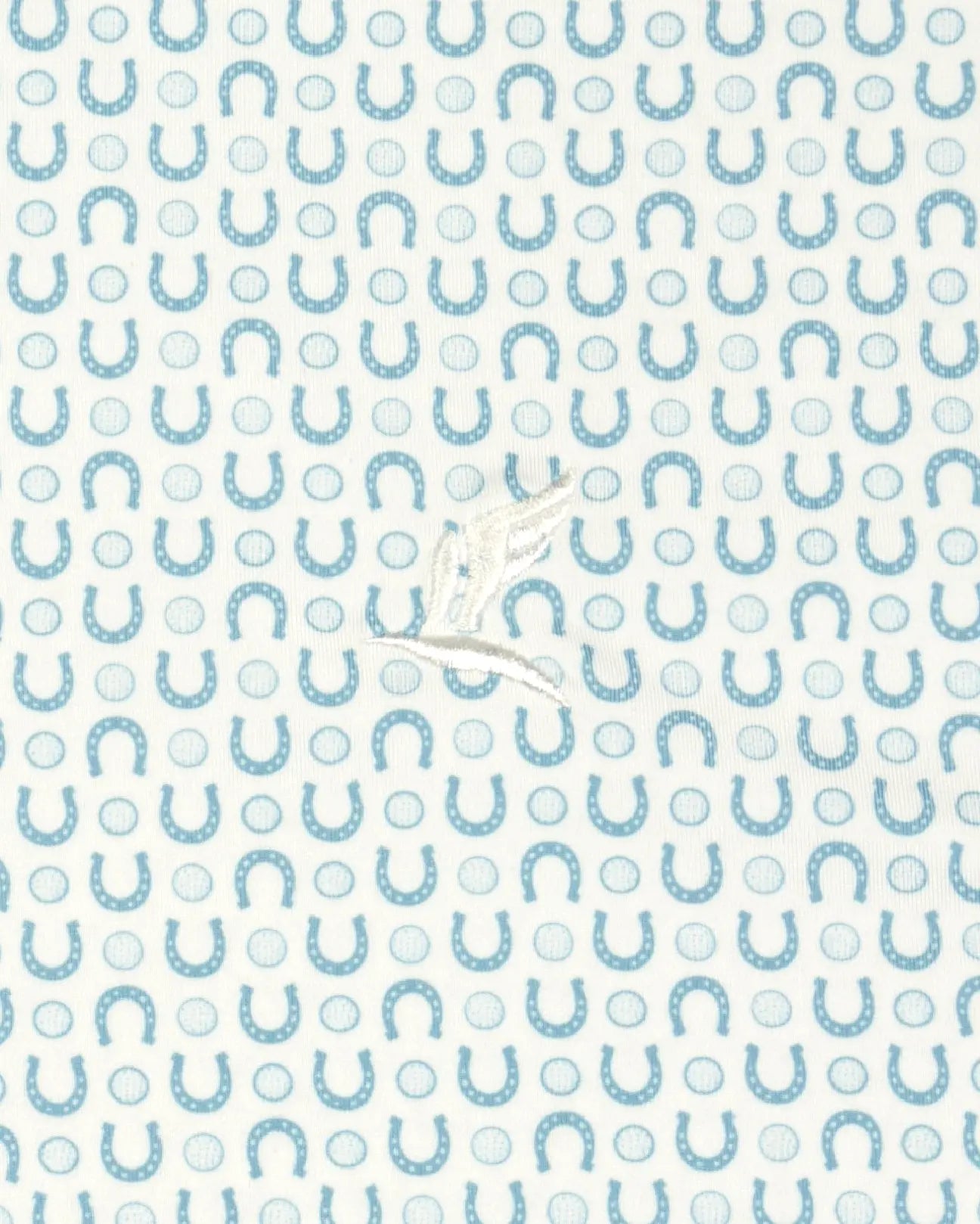 Light blue athletic fit Get Lucky golf polo — ALBY
