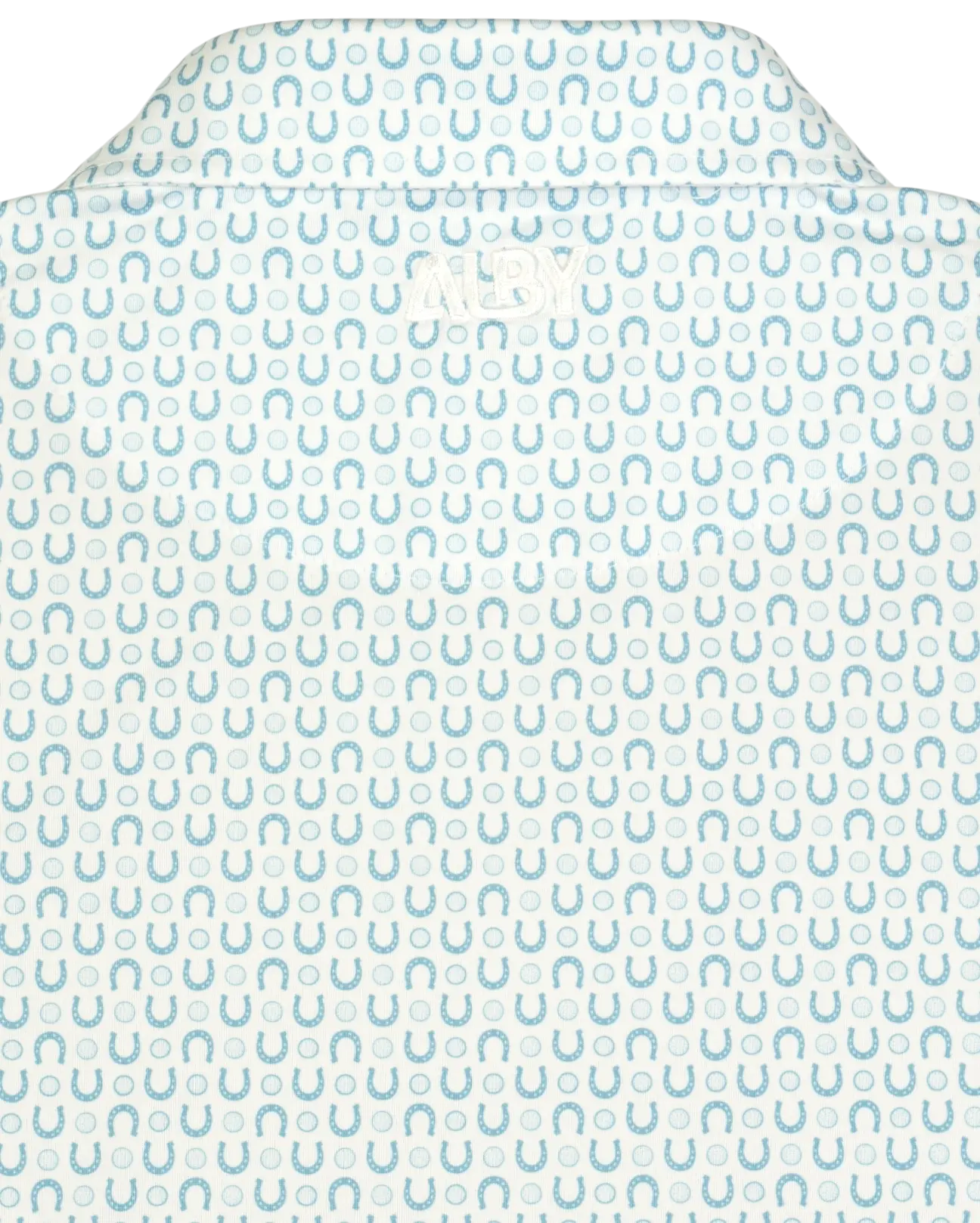 Light blue athletic fit Get Lucky golf polo — ALBY