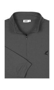 Heather Grey athletic fit Gibson Q-Zip golf quarter-zip — ALBY